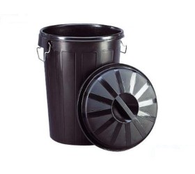CUBO BASURA DE COMUNIDAD CON TAPA Y ASAS 100L.