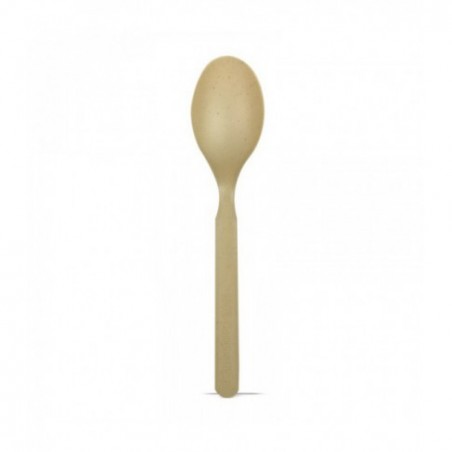 CUCHARA POSTRE COMPOSTABLE ALMIDON MAIZ Y BAMBÚ. 
