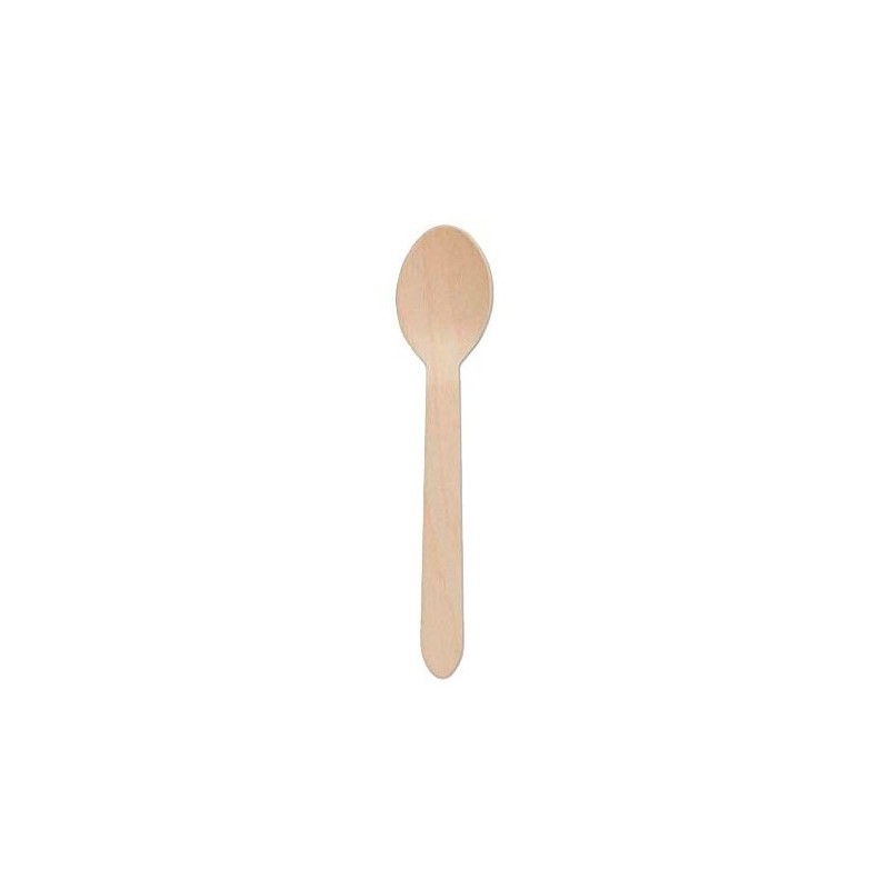 CUCHARA DE MADERA ENCERADA. 16cm. 