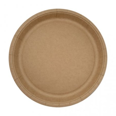 PLATO DE CARTÓN KRAFT EUROPA 22cm. 