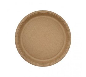 PLATOS DE CARTÓN KRAFT EUROPA 18cm. 
