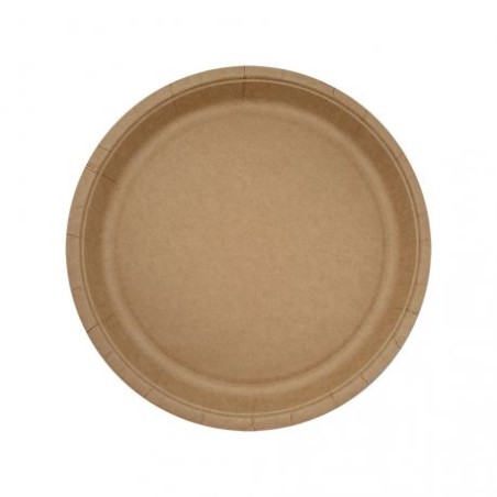 PLATOS DE CARTÓN KRAFT EUROPA 18cm. 