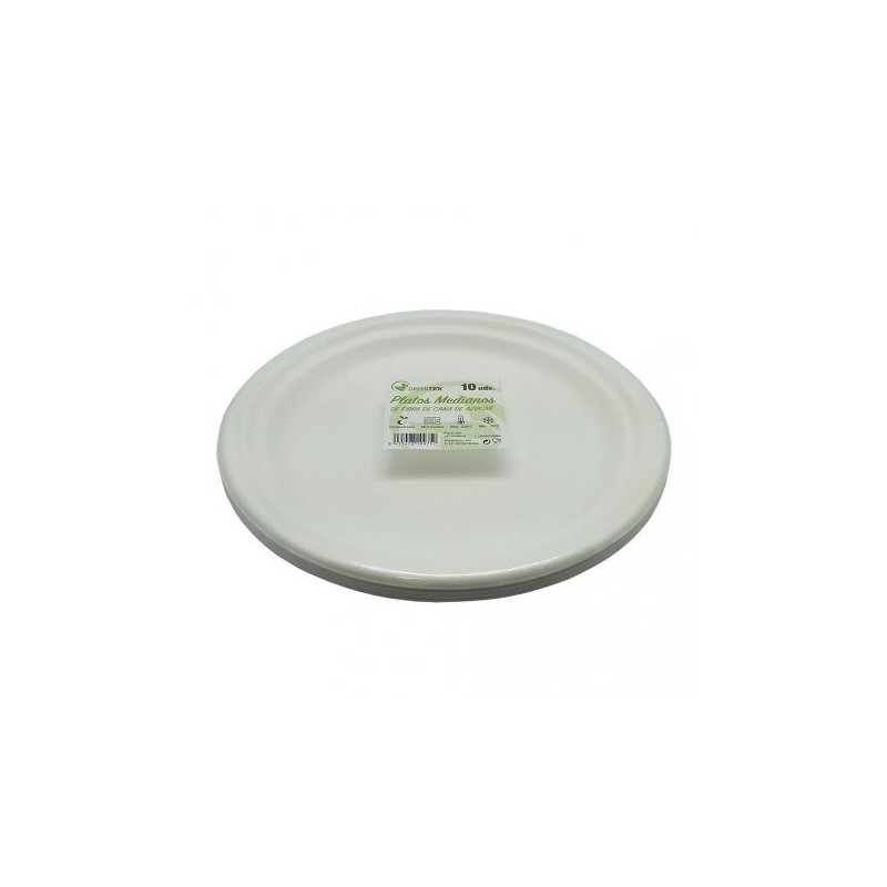 PLATO DE CAÑA DE AZÚCAR 22cm. 