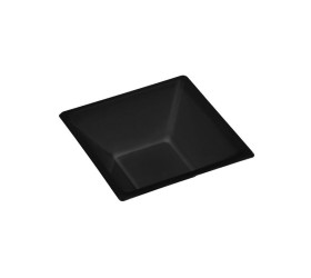 Cuenco Plástico Negro Reutilizable 12x12cm (12unid)