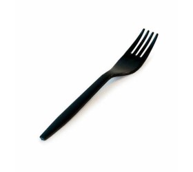 Mini Tenedor Negro Catering REUTILIZABLE