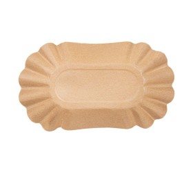 BANDEJA CARTÓN KRAFT. ANTIGRASA. 