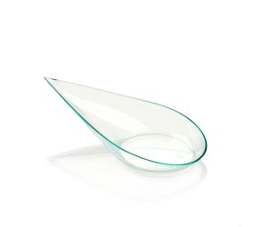 CUCHARA LÁGRIMA TRANSPARENTE 10X5cm. REUTILIZABLE. 