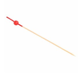 Pincho Bola Roja Bambú 12cm