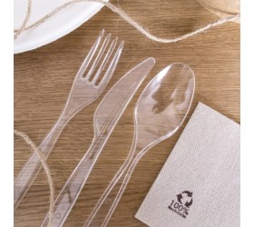 CUCHARA TRANSPARENTE LUX 18cm. 