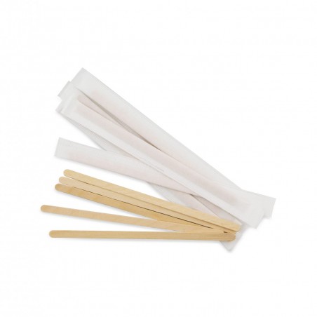 PALETINA MADERA 14cm CON FUNDA. 