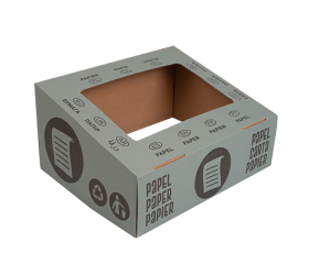 PAPELERA DE CARTÓN PARA RECICLAJE DE PAPEL