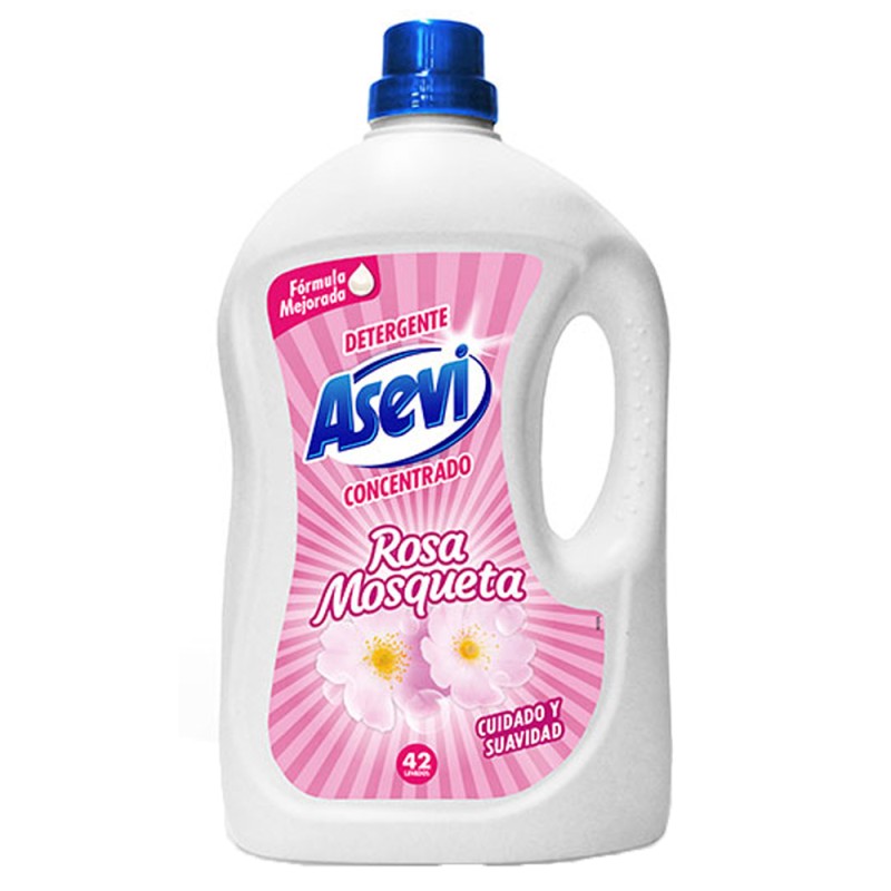 ASEVI DETERGENTE LÍQUIDO CONCENTRADO ROSA MOSQUETA 44 LAVADOS