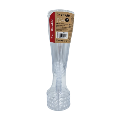 COPA CAVA TRANSPARENTE. DESMONTABLE.150ml. 