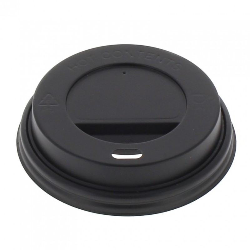 TAPA BEBER VASO CARTON. NEGRA. 200ml. 7oz. 