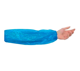 Manguitos Plástico Azul con Goma Elástica 40x20cm. (100u)