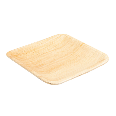 PLATO HOJA DE PALMA. 16x16. 