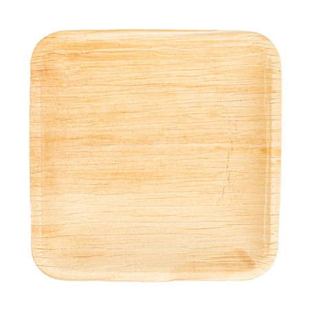 PLATO HOJA DE PALMA 20x20cm. 