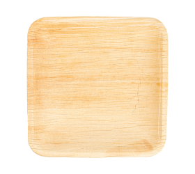 PLATO HOJA DE PALMA 25x25. 