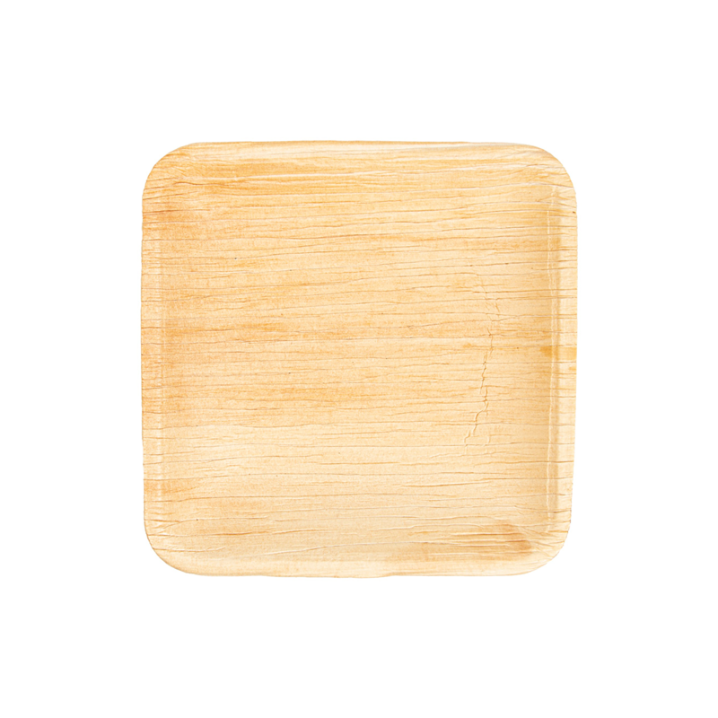PLATO HOJA DE PALMA 25x25. 