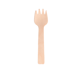 TENEDOR-CUCHARA MADERA 10,5CM. 