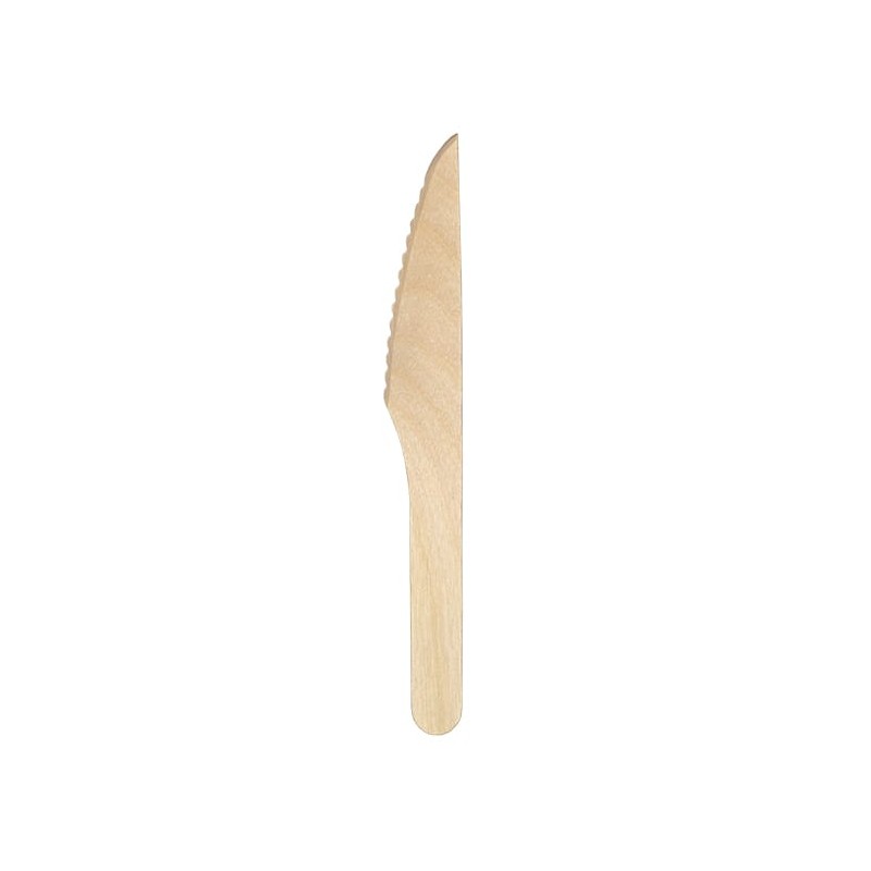 CUCHILLO MADERA ENCERADO. 16cm. 