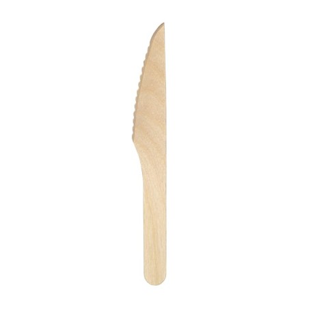 CUCHILLO MADERA ENCERADO. 16cm. 