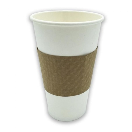 FAJA ANILLO CARTÓN PROTECTOR PARA VASO 8 OZ (10X100 UDS)