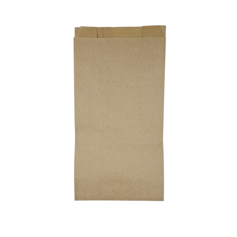 BOLSA PAPEL KRAFT ANTIGRASA. SOBRE. 14X28+7cm. 