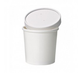VASO SOPA BLANCO SIN TAPA 350ML. 