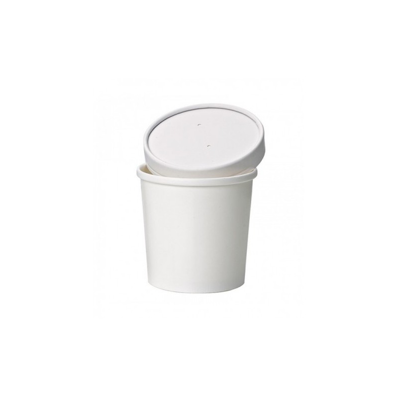 VASO SOPA BLANCO SIN TAPA 350ML. 