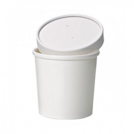 VASO SOPA BLANCO SIN TAPA 350ML. 