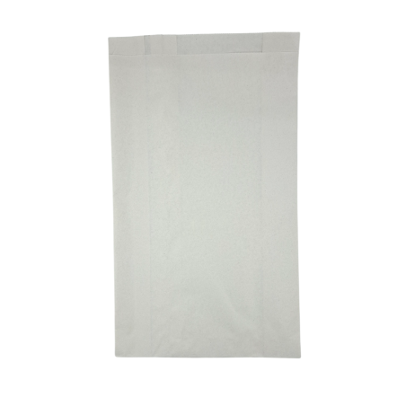 BOLSA PAPEL BLANCA. SOBRE. 18X32+7cm. 