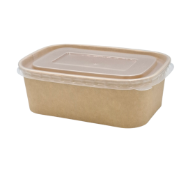 ENSALADERA RECTANGULAR KARFT + TAPA PP 500ml. 