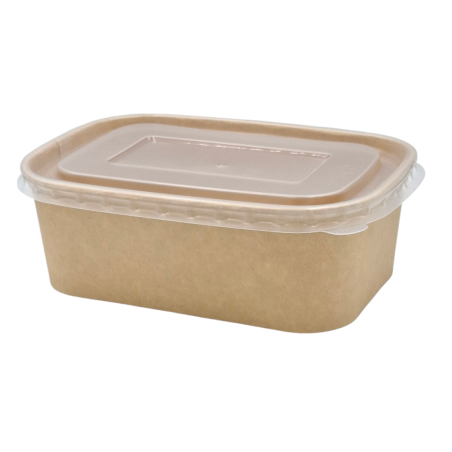 ENSALADERA RECTANGULAR KARFT + TAPA PP 500ml. 