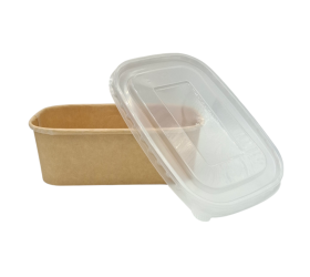 ENSALADERA RECTANGULAR KARFT + TAPA PP 500ml. 