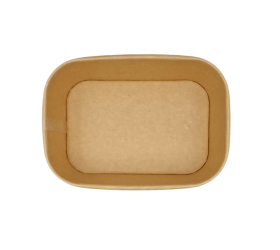 ENSALADERA RECTANGULAR KARFT + TAPA PP 500ml. 