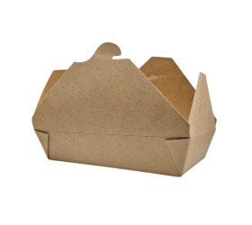 CAJA KRAFT CON CIERRE SOLAPA. 1490ML. 