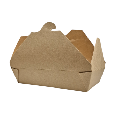 CAJA KRAFT CON CIERRE SOLAPA. 1490ML. 