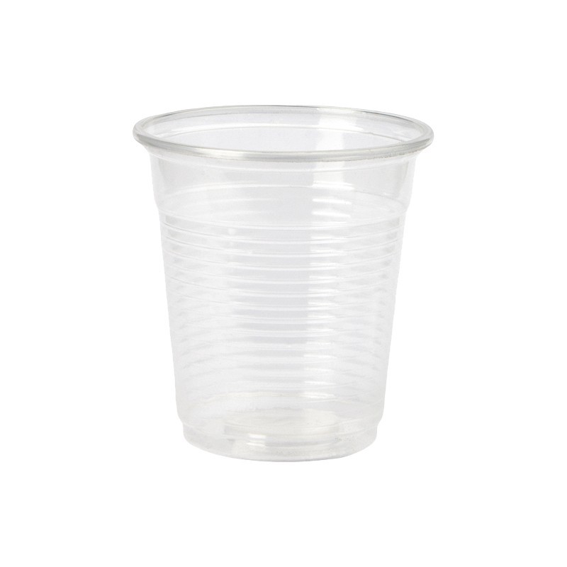 VASO TRANSPARENTE DESECHABLE PARA CAFE 100ml. 