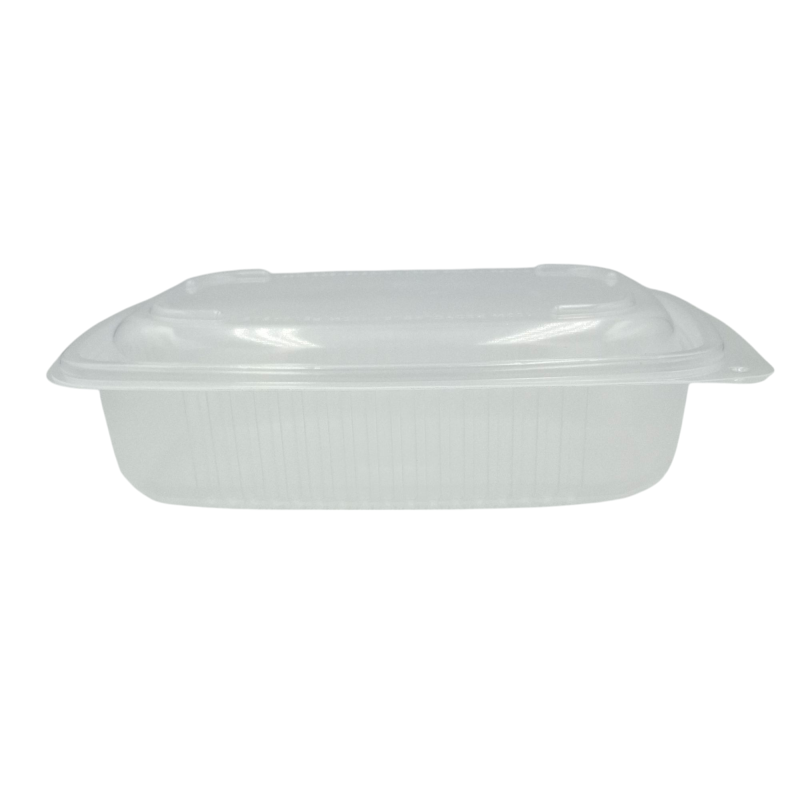 ENVASE PLÁSTICO MICROONDAS. PP. BISAGRA 650cc. 