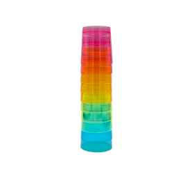 VASO CHUPITO PLÁSTICO 3cl. COLORES. 