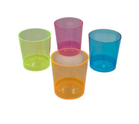 VASO CHUPITO PLÁSTICO 3cl. COLORES. 