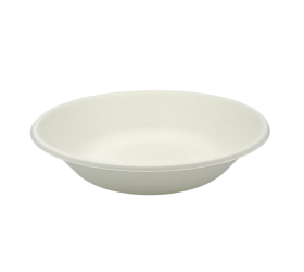 PLATO HONDO FIBRA DE CAÑA DE AZÚCAR 750ML. BIODEGRADABLE. 