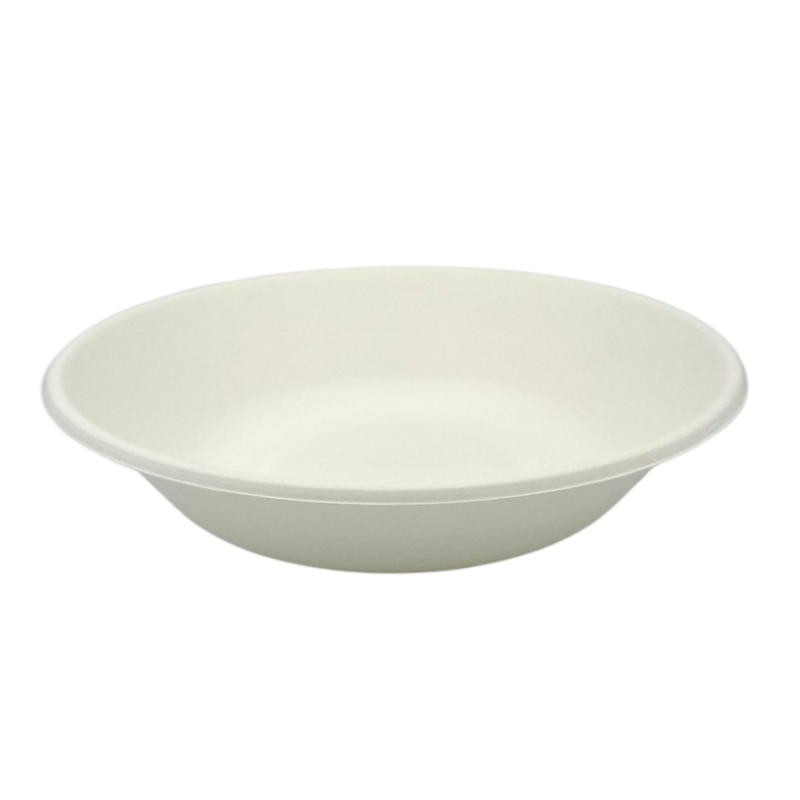 PLATO HONDO FIBRA DE CAÑA DE AZÚCAR 750ML. BIODEGRADABLE. 