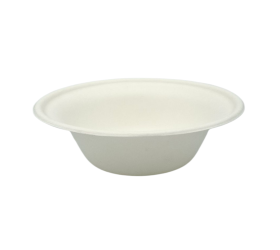 BOWL HONDO FIBRA CAÑA DE AZÚCAR 360ML. BIODEGRADABLE. 