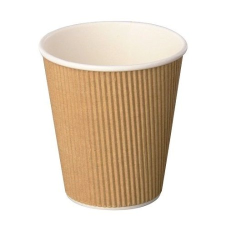 VASO CARTÓN KRAFT. DOBLE PARED. 360ml. 