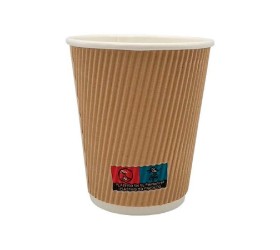 VASO CARTÓN KRAFT. DOBLE PARED. 360ml. 