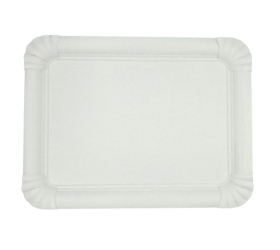BANDEJA DE CARTÓN BLANCA 22x28cm. 50u.
