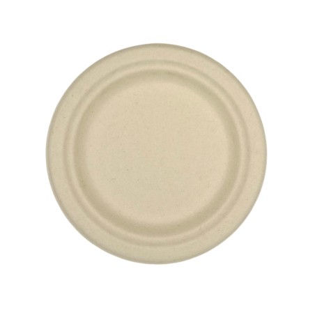 PLATO CAÑA DE AZÚCAR C/NATURAL 15cm. 