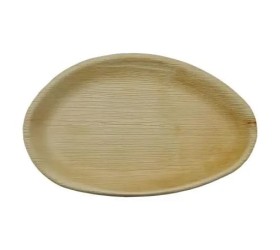 BANDEJA HOJA DE PALMA. OVALADA. 26X16cm. 